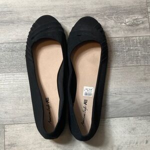 American Eagle Black Women's Slip-On Ballet Flats